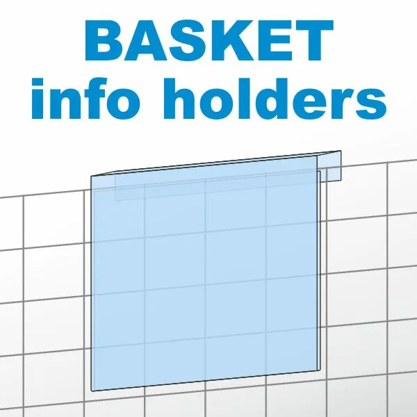 Basket info holders