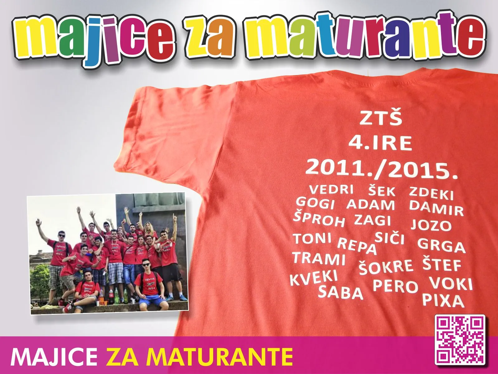 Majice za kraj škole.