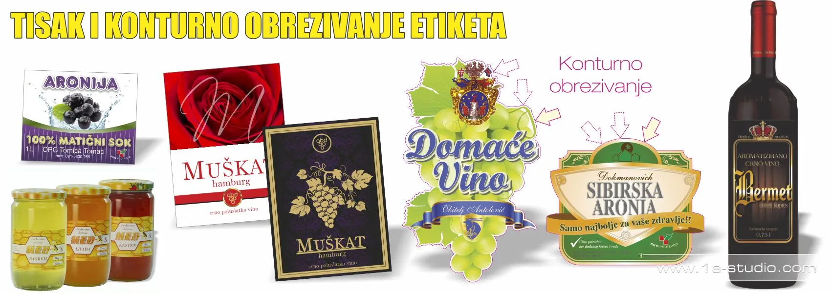 Digitalni tisak i konturno obrezivanje etiketa