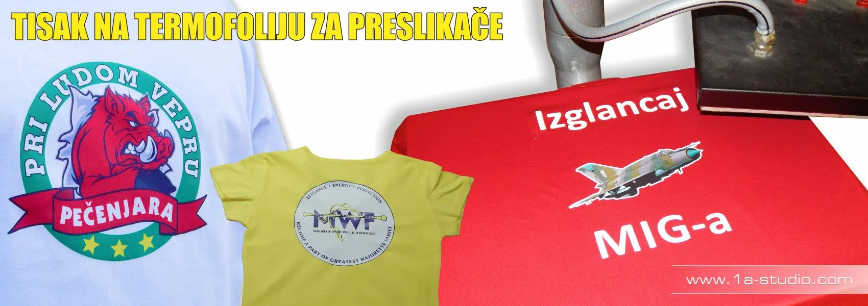 Print na termopreslikače za majice
