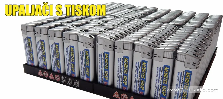 Tisak na upaljače. Cijena, prava sitnica!