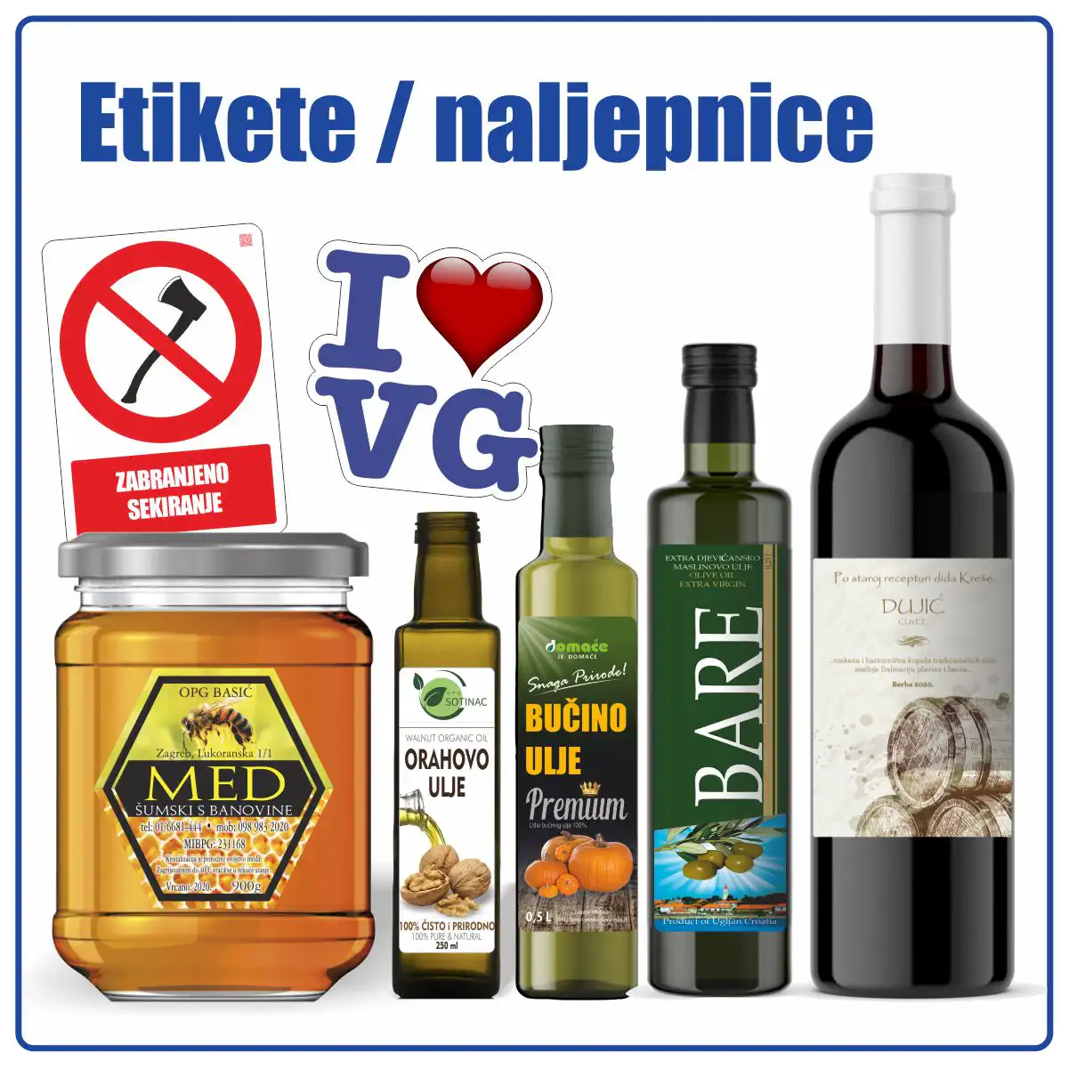 Etikete, naljepnice cijena