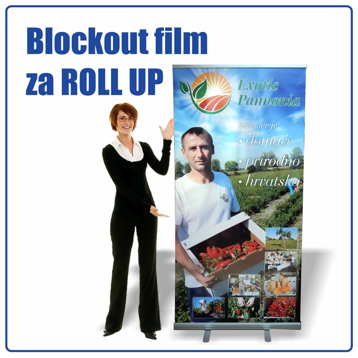 Blockout film za roll-up cijena